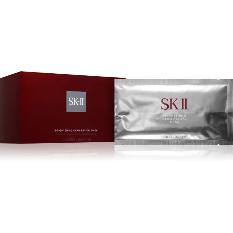 SK-II Brightening Derm Revival Mask хидратираща и озаряващ маска с ниацинамид за всеки тип кожа на лицето 10 бр.