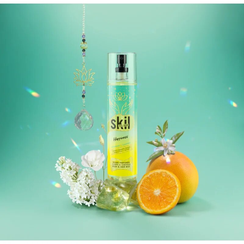 Skil Feel Good Happiness освежаваща мъгла за коса и тяло за жени 250 мл.
