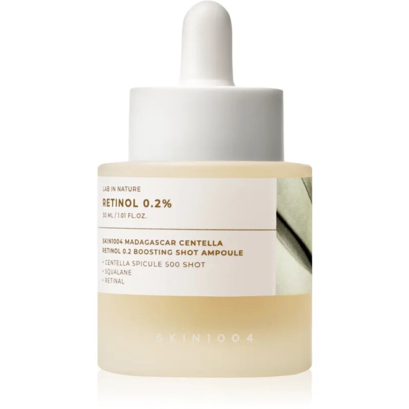 SKIN1004 Lab In Nature Retinol 0.2% Boosting Shot Ampoule регенериращ серум против бръчки увеличаващ еластичността на кожата 30 мл.