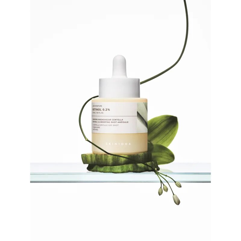 SKIN1004 Lab In Nature Retinol 0.2% Boosting Shot Ampoule регенериращ серум против бръчки увеличаващ еластичността на кожата 30 мл.