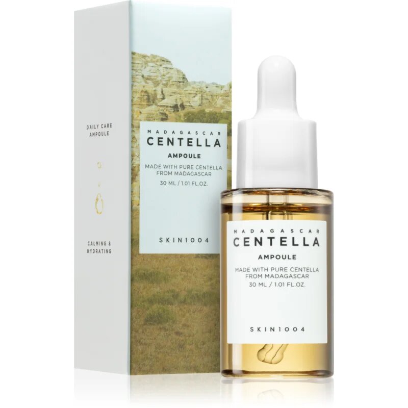SKIN1004 Madagascar Centella Ampoule хидратиращ серум за успокояване и подсилване на чувствителната кожа 30 мл.