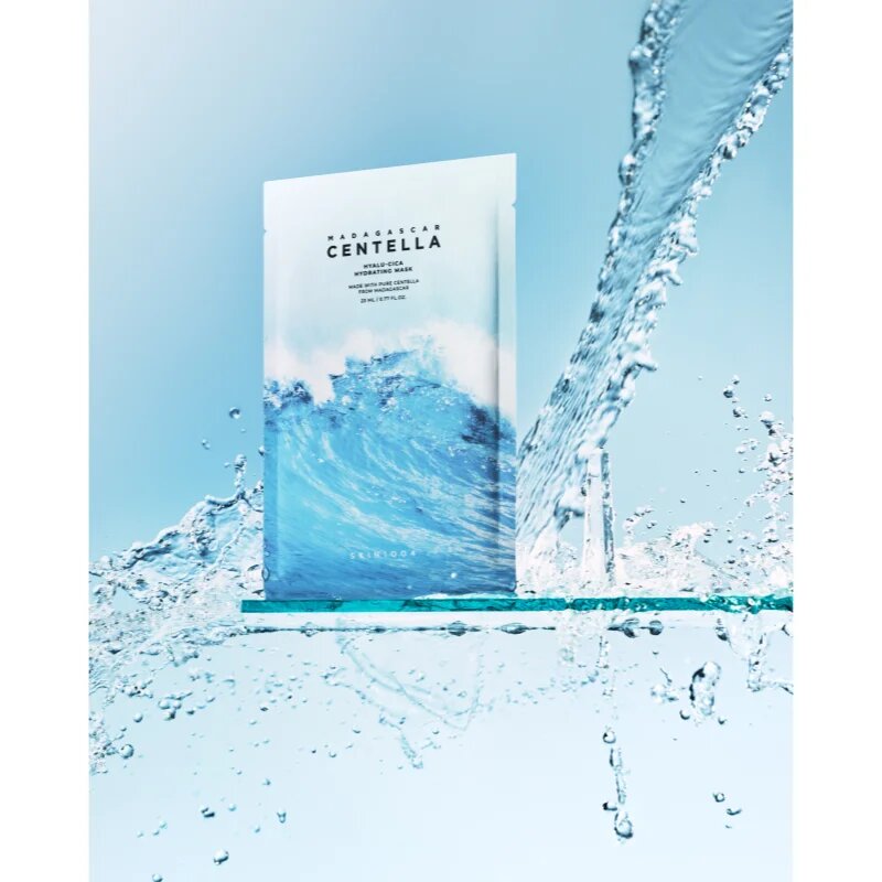 SKIN1004 Madagascar Centella Hyalu-Cica Hydrating Mask платнена маска за лице с хидратиращ и успокояващ ефект 23 мл.
