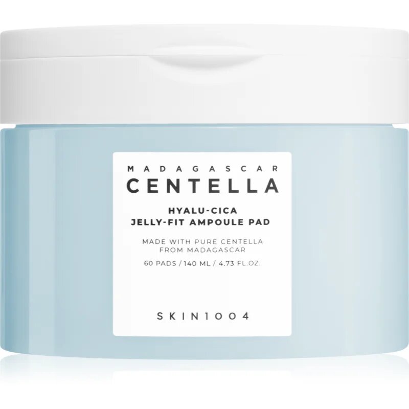 SKIN1004 Madagascar Centella Hyalu-Cica Jelly-Fit Ampoule Pad тонизиращи възглавнички за дехидратирана суха кожа 60 бр.