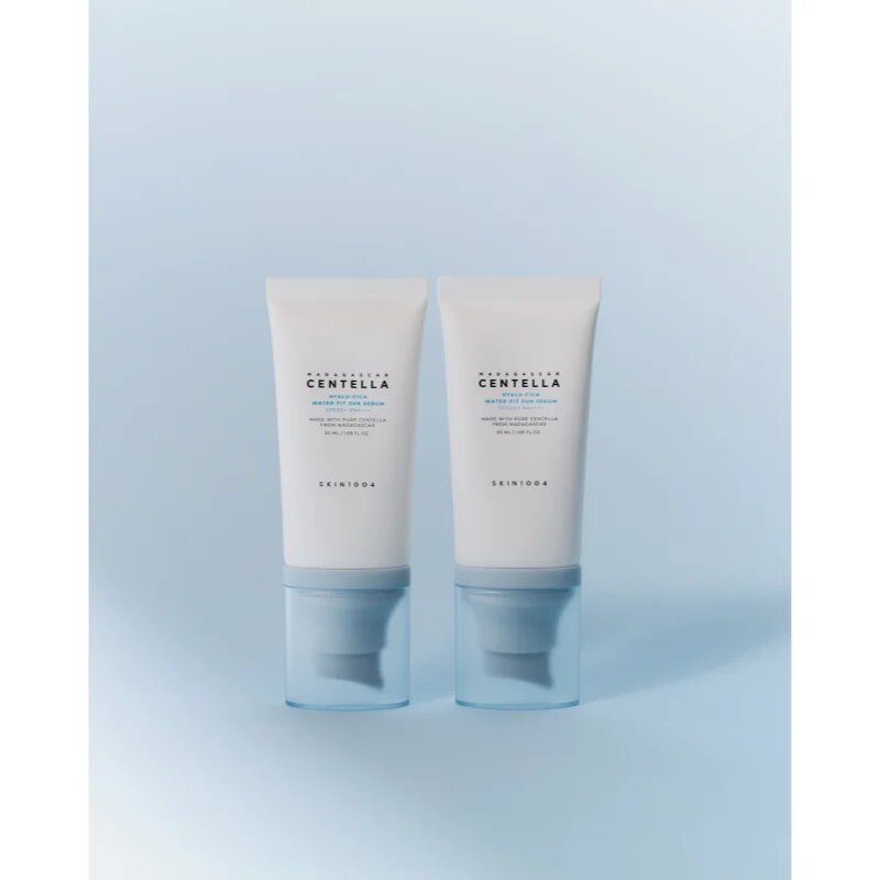 SKIN1004 Madagascar Centella Hyalu-Cica Water-Fit Sun Serum Twin Pack защитен серум с хидратиращ ефект ДУО ОПАКОВКА