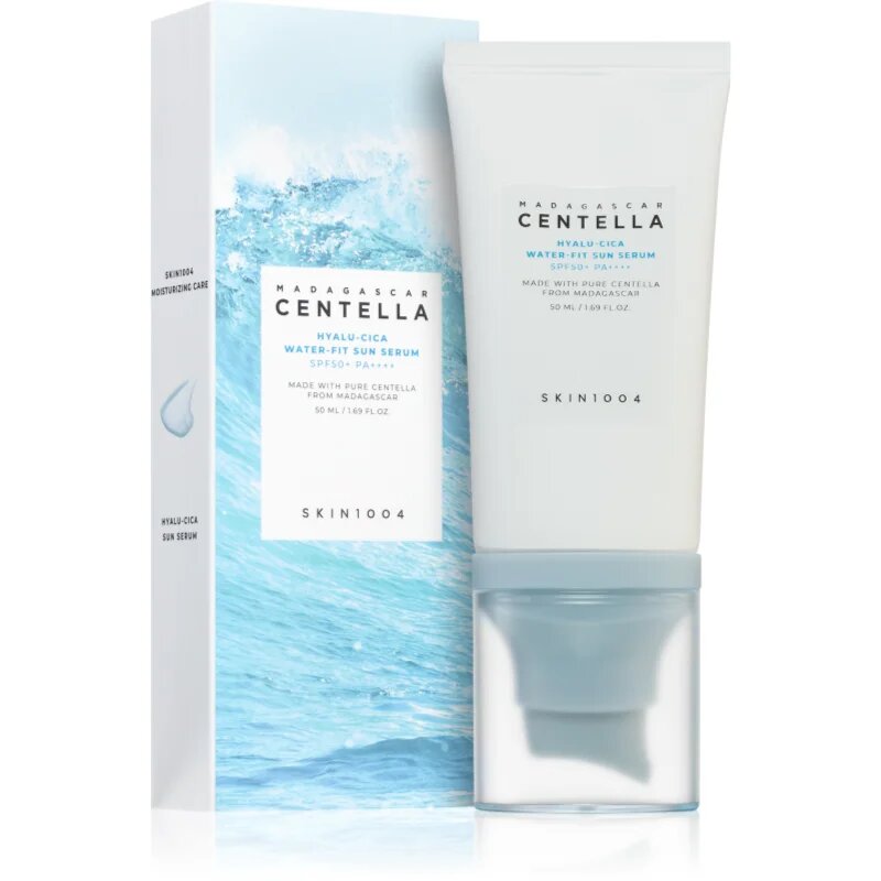 SKIN1004 Madagascar Centella Hyalu-Cica Water-Fit Sun Serum защитен серум с хидратиращ ефект SPF 50+ 50 мл.