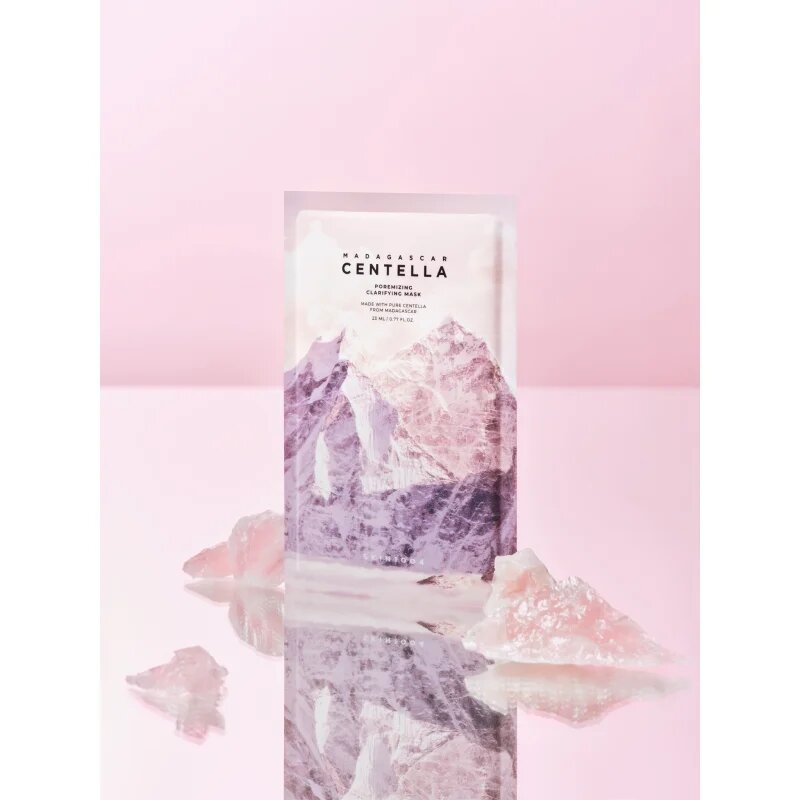 SKIN1004 Madagascar Centella Poremizing Clarifying Mask платнена маска за изглаждане на кожата и минимизиране на порите 23 мл.