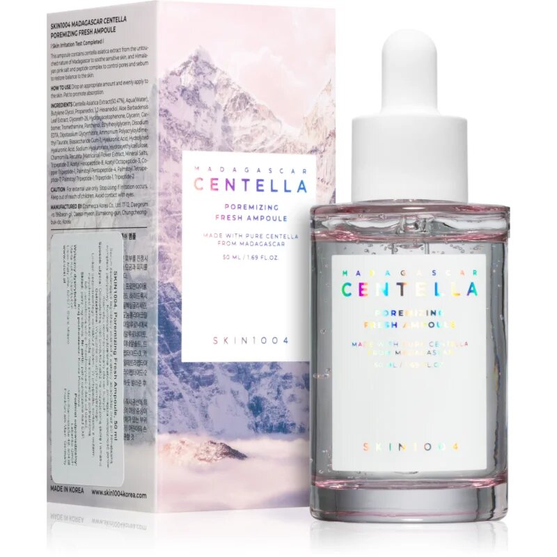 SKIN1004 Madagascar Centella Poremizing Fresh Ampoule детоксикиращ серум за лице за изглаждане на кожата и минимизиране на порите 50 мл.