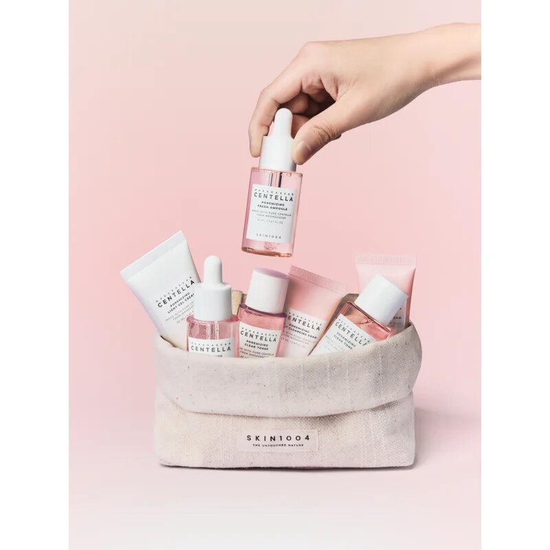 SKIN1004 Madagascar Centella Poremizing Travel Kit комплект за пътуване за изглаждане на кожата и минимизиране на порите