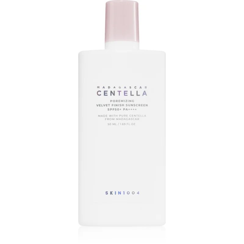 SKIN1004 Madagascar Centella Poremizing Velvet Finish Sunscreen слънцезащитен крем за лице за мазна кожа SPF 50+ 50 мл.