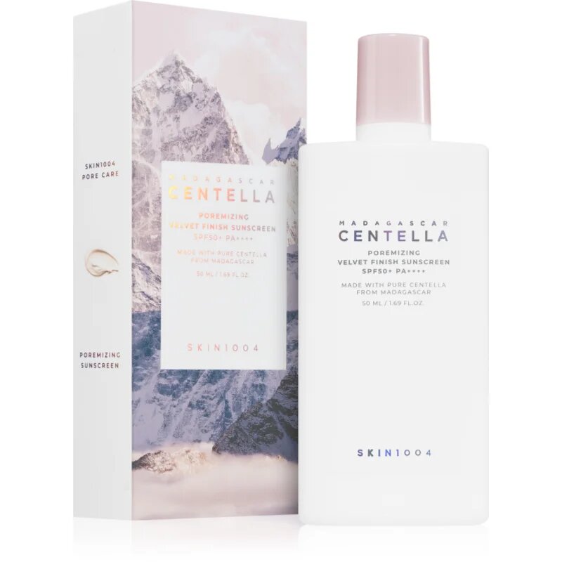 SKIN1004 Madagascar Centella Poremizing Velvet Finish Sunscreen слънцезащитен крем за лице за мазна кожа SPF 50+ 50 мл.