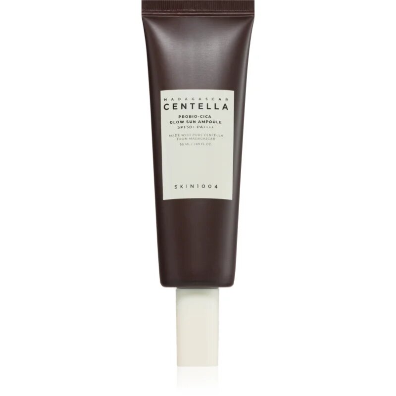 SKIN1004 Madagascar Centella Probio-Cica Glow Sun Ampoule защитен серум възстановяващ кожната бариера SPF 50+ 50 мл.