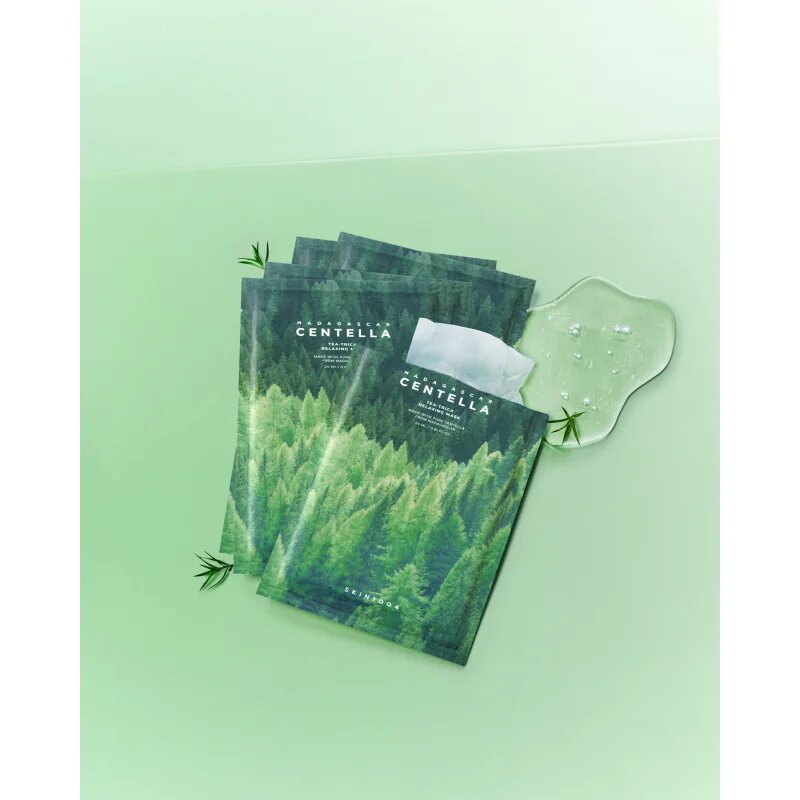 SKIN1004 Madagascar Centella Tea-Trica Relaxing Mask платнена маска за успокояване на кожата 23 мл.