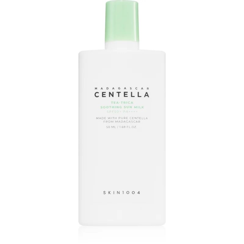 SKIN1004 Madagascar Centella Tea-Trica Sun Milk екстра нежен лосион за слънчеви бани SPF 50+ 50 мл.