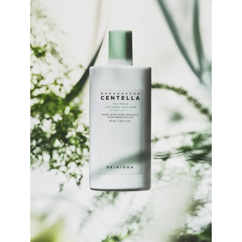 SKIN1004 Madagascar Centella Tea-Trica Sun Milk екстра нежен лосион за слънчеви бани SPF 50+ 50 мл.