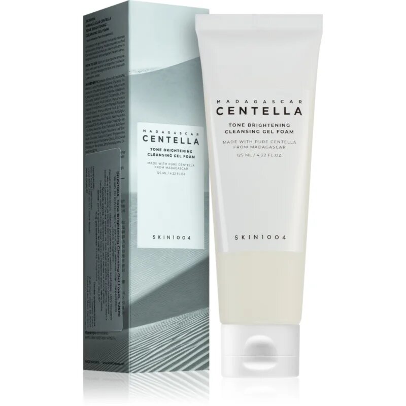 SKIN1004 Madagascar Centella Tone Brightening Cleansing Gel Foam пенлив почистващ гел за освежаване и хидратация 125 мл.