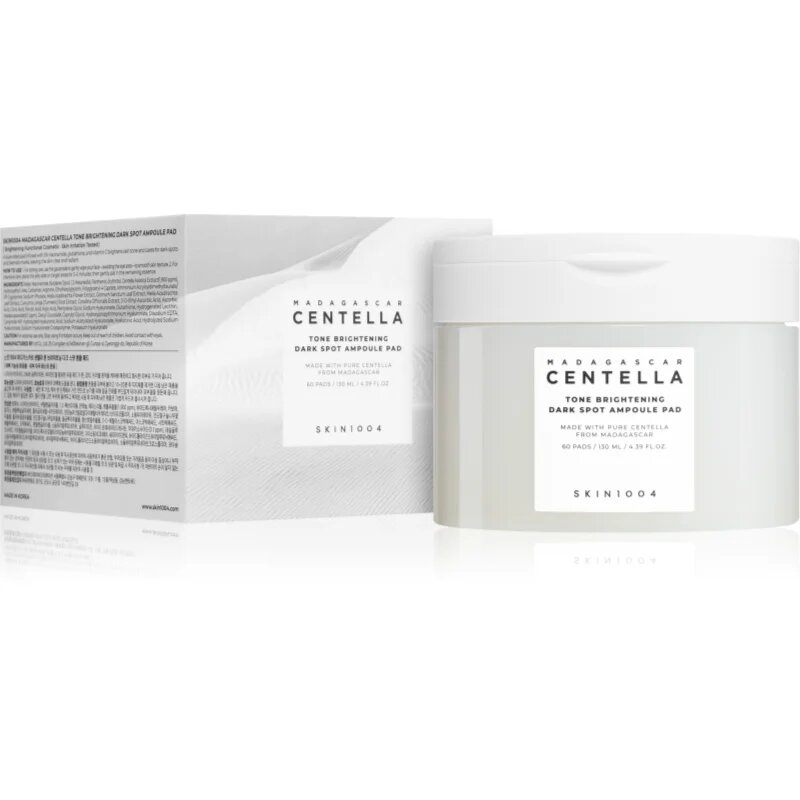SKIN1004 Madagascar Centella Tone Brightening Dark Spot Ampoule Pad тонизиращи възглавнички Против тъмни петна 60 бр.