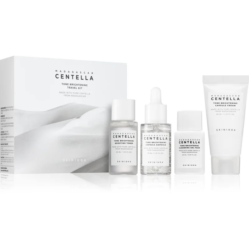 SKIN1004 Madagascar Centella Tone Brightening Travel Kit комплект за пътуване за озаряване на лицето