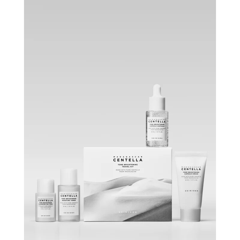 SKIN1004 Madagascar Centella Tone Brightening Travel Kit комплект за пътуване за озаряване на лицето