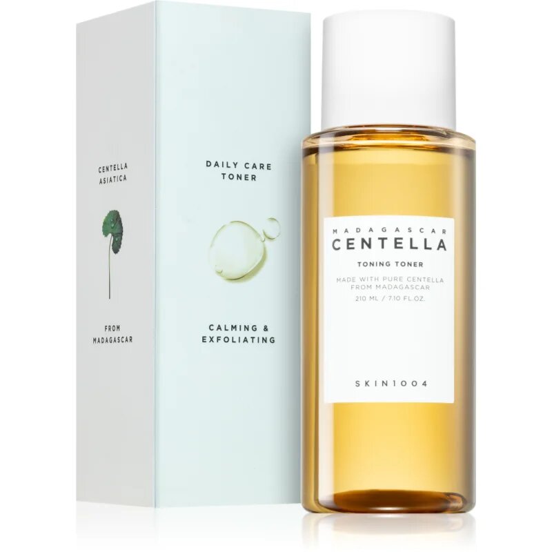 SKIN1004 Madagascar Centella Toning Toner нежен ексфолиращ тоник за чувствителна кожа на лицето 210 мл.