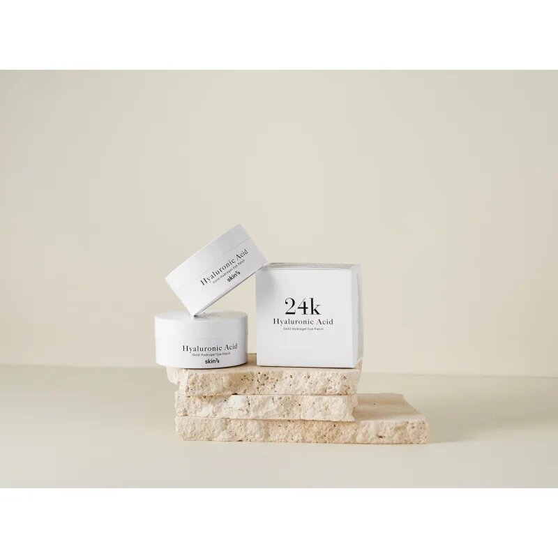 Skin79 24k Gold Hyaluronic Acid хидрогелова маска за зоната около очите с хиалуронова киселина 60 бр.