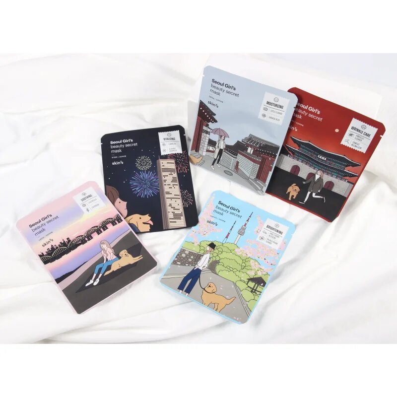 Skin79 Seoul Girl's Beauty Secret платнена маска против бръчки 20 гр.