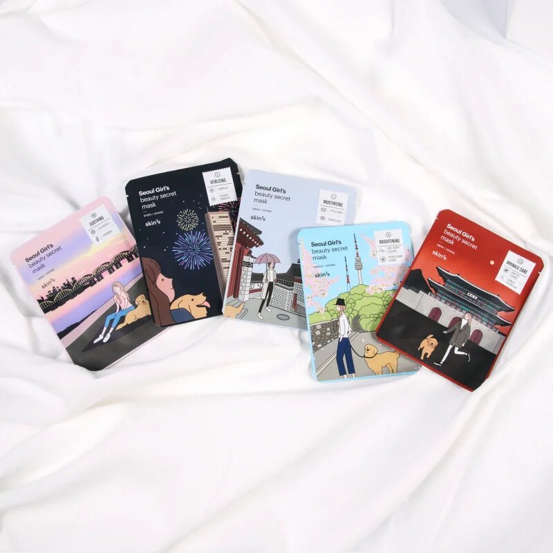 Skin79 Seoul Girl's Beauty Secret платнена маска с озаряващ и хидратиращ ефект 20 гр.