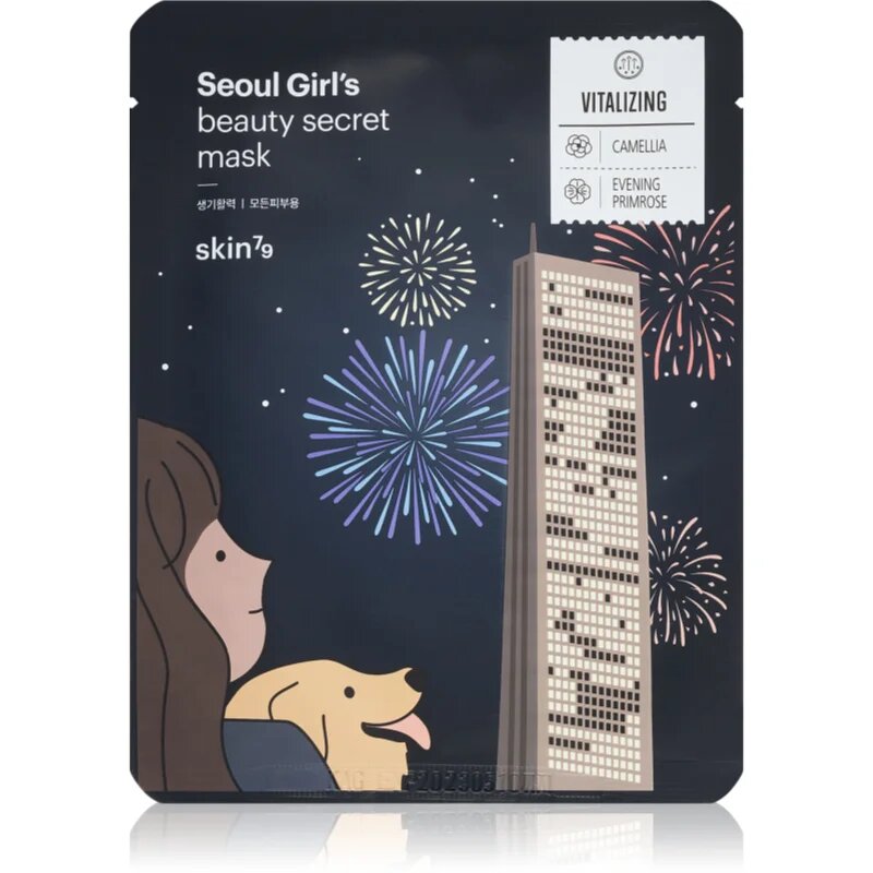 Skin79 Seoul Girl's Beauty Secret стягаща платнена маска за контурите на лицето 20 гр.