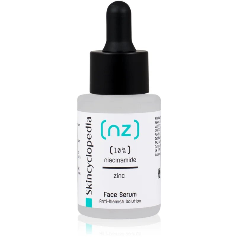 Skincyclopedia 10% Niacinamide Acid + Zinc серум за лице за проблемна кожа акне 30 мл.