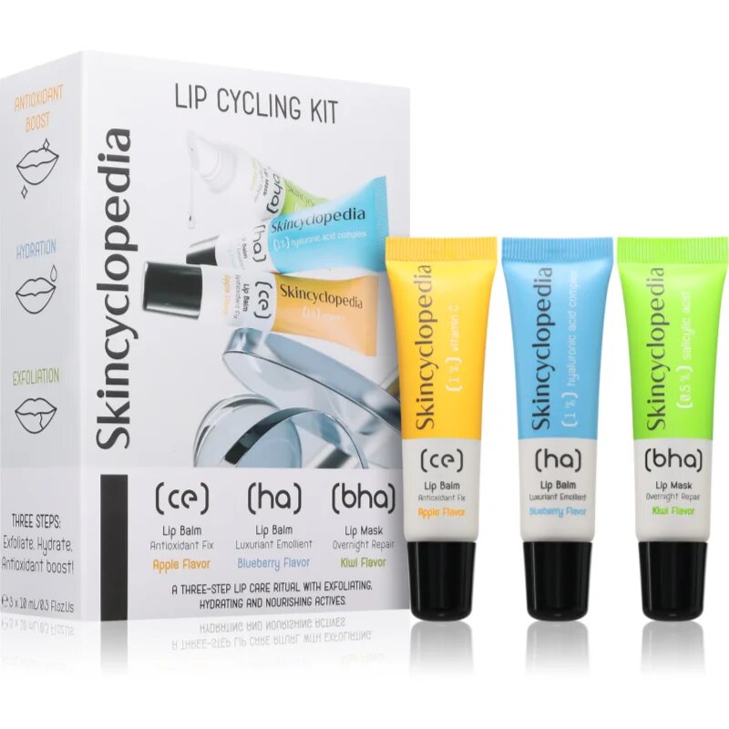Skincyclopedia Lip Cycling Kit балсам за устни 3x10 мл.