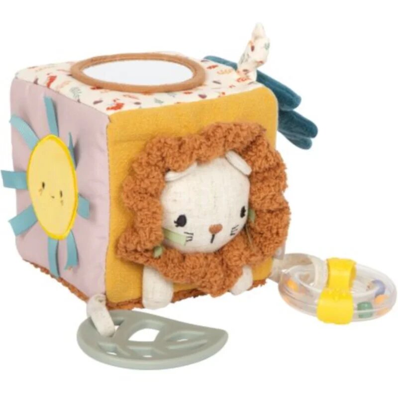 Small foot Little Lion Fabric Playing Cube играчка за подреждане 0m+ 1 бр.