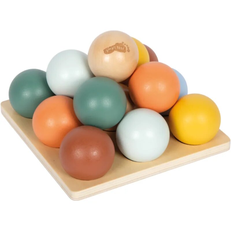 Small foot Montessori Sorting Game with Balls игра за сортиране 12m+ 15 бр.