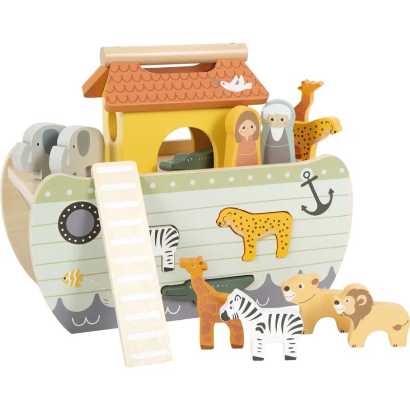 Small foot Noah's Ark комплект играчки от дърво 12 m+ 15 бр.
