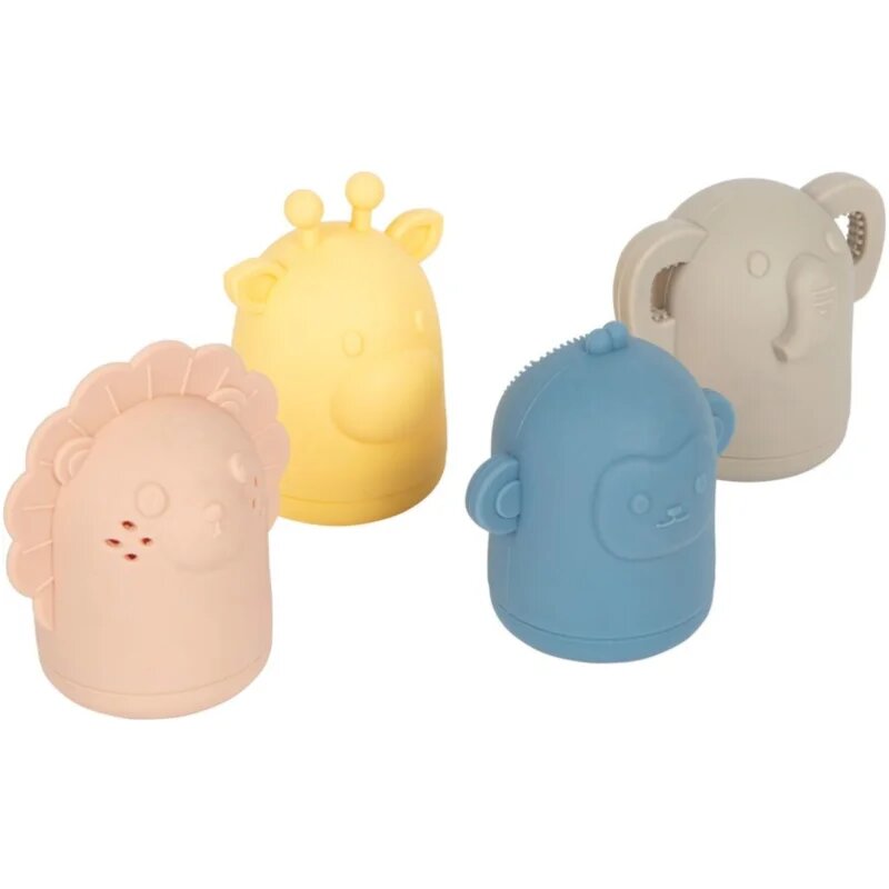 Small foot Silicone Bath Toy Set играчка за вода 12m+ 4 бр.