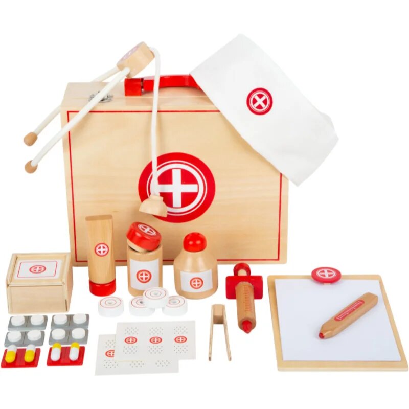 Small foot Wooden Doctor’s Kit комплект играчки от дърво 3 y+ 24 бр.