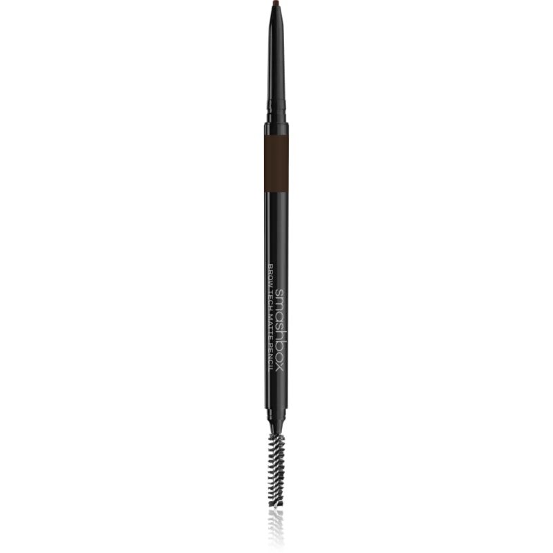 Smashbox Brow Tech Matte Pencil автоматичен молив за вежди с четка цвят Dark Brown 0.09 гр.