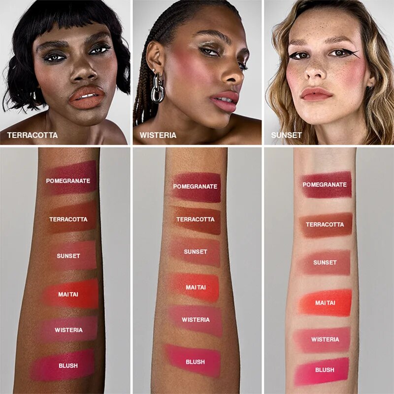 Smashbox Halo Sheer To Stay Color Tints течен руж и блясък за устни цвят Blush 10 мл.