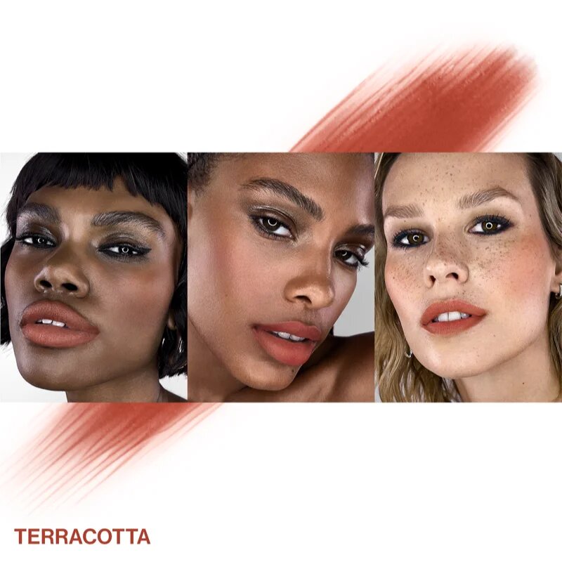 Smashbox Halo Sheer To Stay Color Tints течен руж и блясък за устни цвят Terracotta 10 мл.