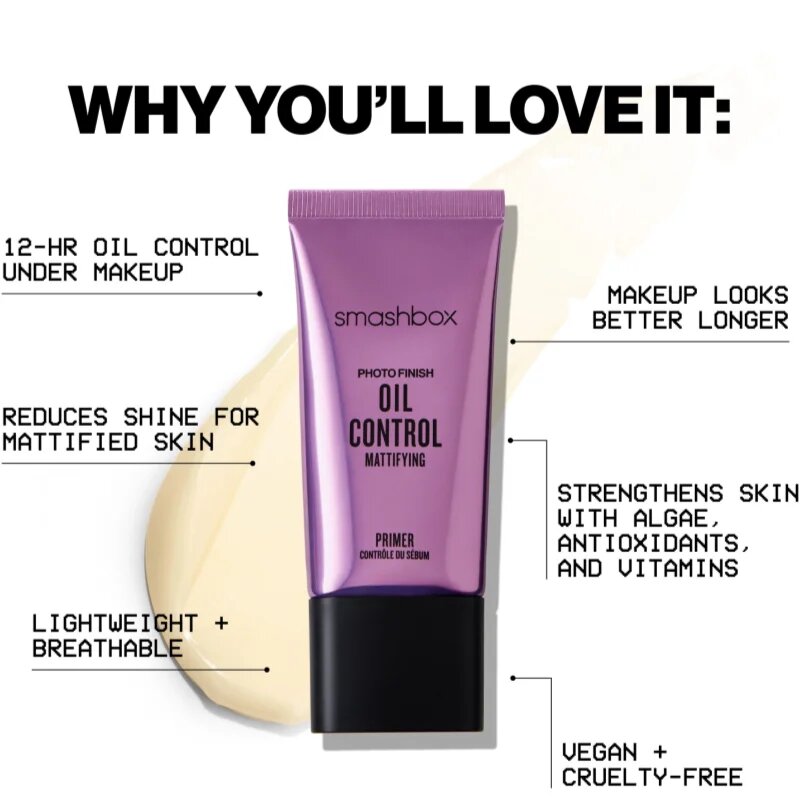 Smashbox Photo Finish Oil Control Primer основа за мазна кожа 10 мл.