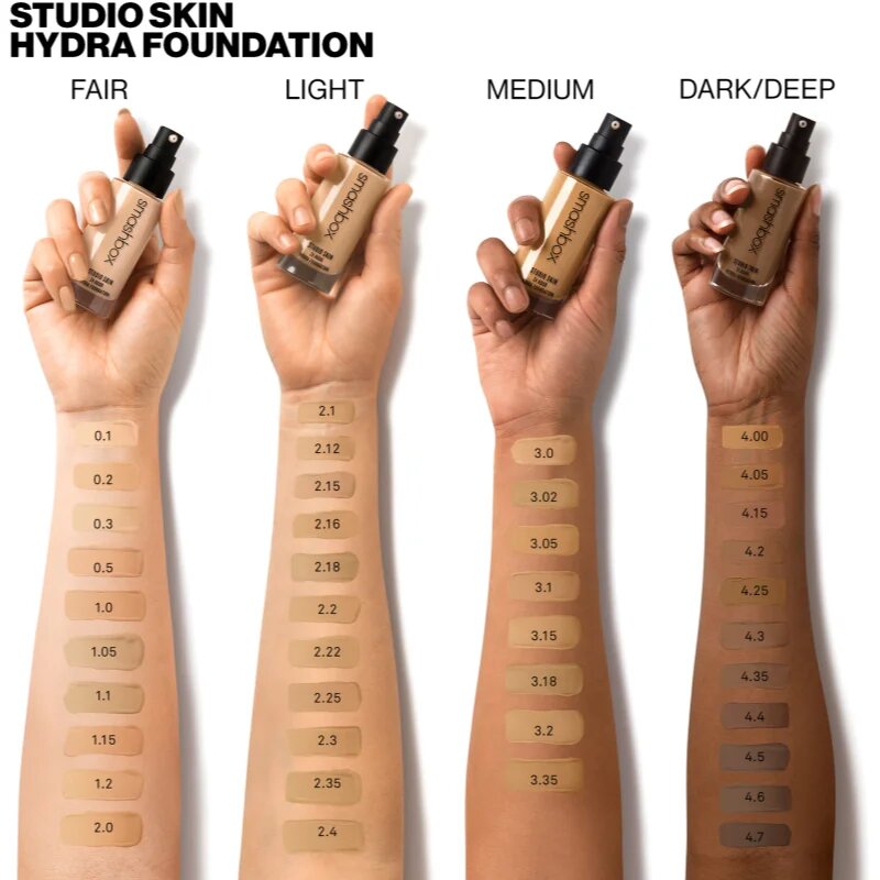 Smashbox Studio Skin 24 Hour Wear Hydrating Foundation хидратиращ фон дьо тен цвят 4.4 Deep With Ccool Reddish Undertone 30 мл.