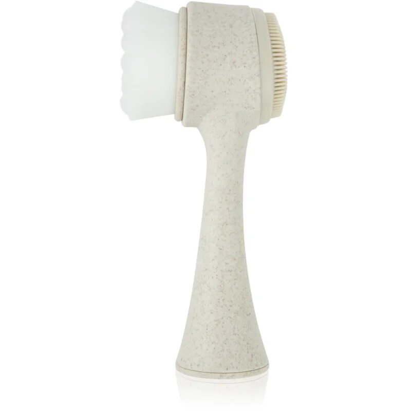So Eco Facial Cleansing Brush двустранна почистваща четка за лице с дръжка подлежаща на компостиране 1 бр.