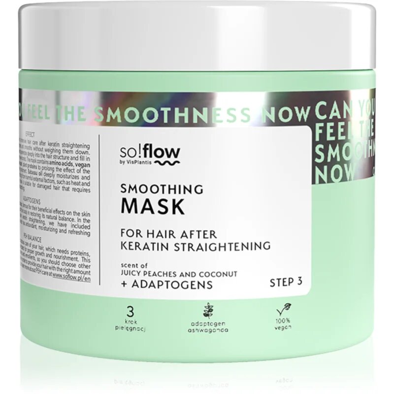 so!flow After Keratin Straightening Smoothing Mask маска за коса 400 мл.