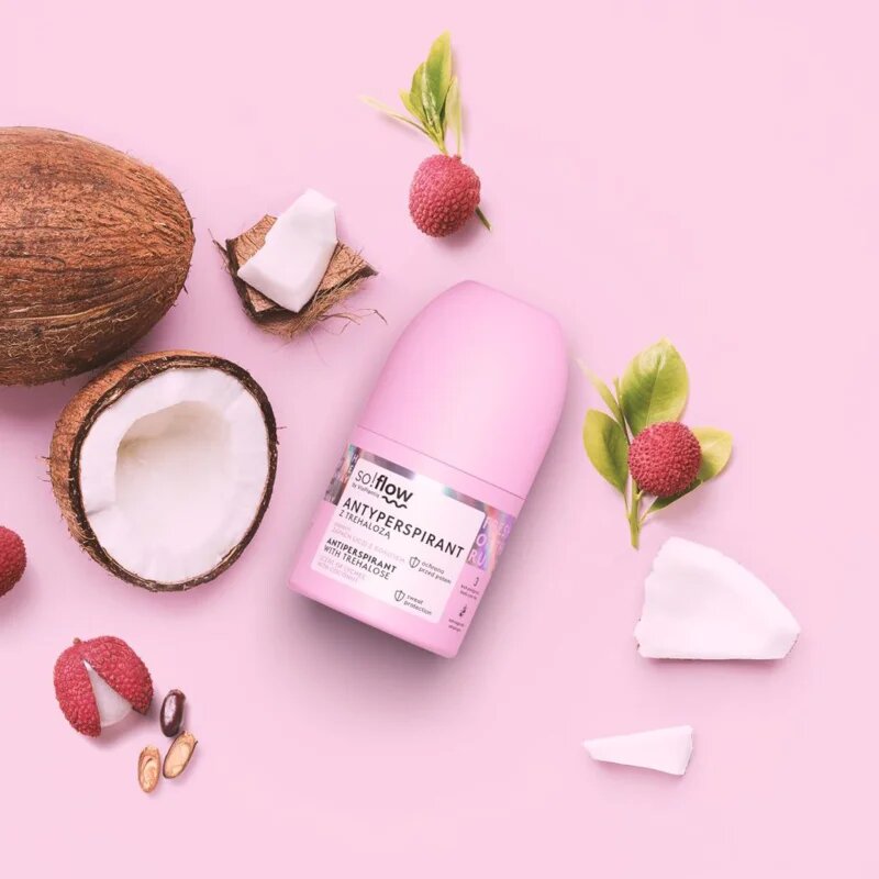 so!flow Antiperspirant рол- он против изпотяване за жени Scent of Lychee with Coconut 50 мл.