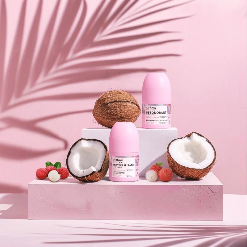 so!flow Antiperspirant рол- он против изпотяване за жени Scent of Lychee with Coconut 50 мл.