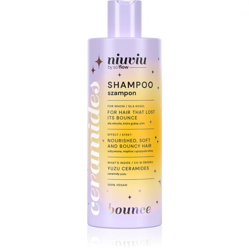 so!flow BOUNCE Hair Shampoo With Ceramides почистващ шампоан за къдрава коса 300 мл.