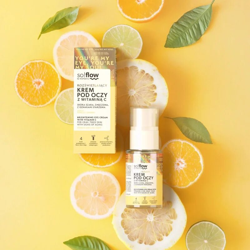so!flow Brightening Eye Cream With Vitamin C детоксикиращ и озаряващ крем за околоочната зона с витамин С 15 мл.