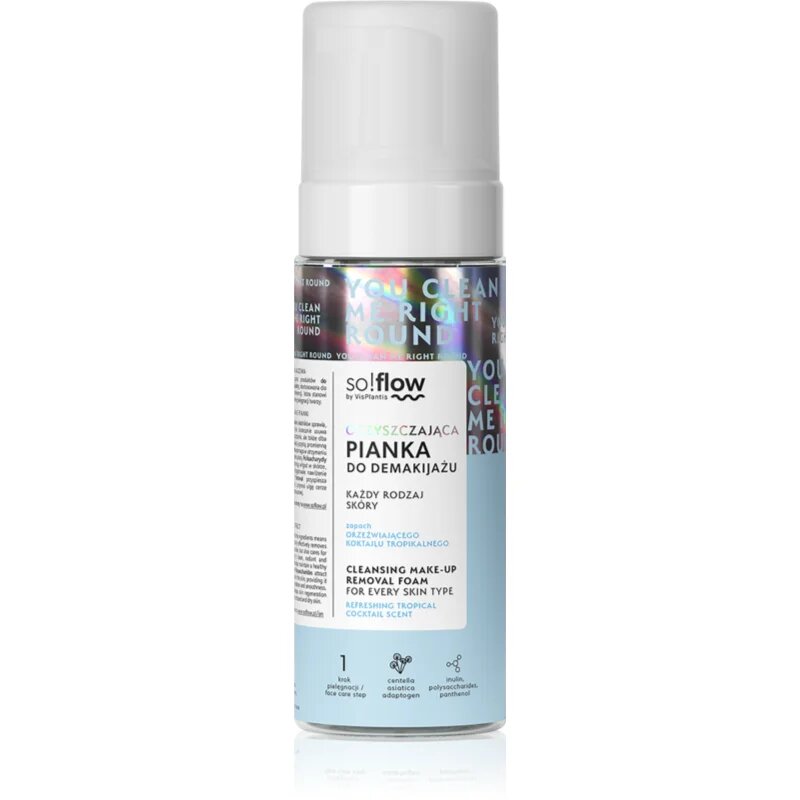 so!flow Cleansing Make-Up Removal Foam нежна почистваща пяна 170 мл.