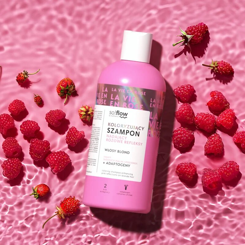 so!flow Coloring Shampoo Blonde Hair тониращ шампоан за руса коса цвят Pink 300 мл.