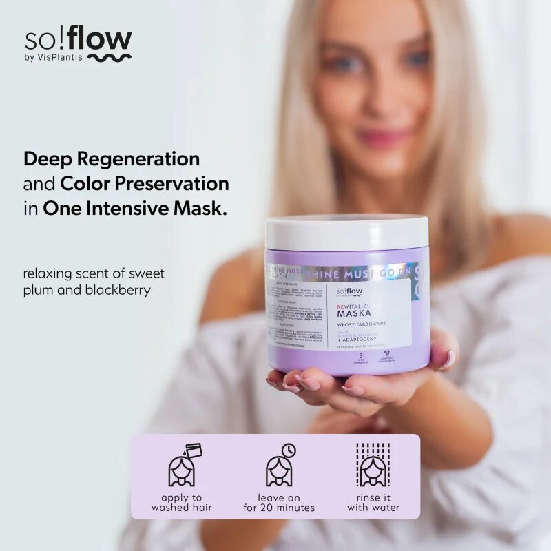 so!flow Coloured Hair Revitalizing Mask интензивна ревитализираща маска за боядисана коса 400 мл.