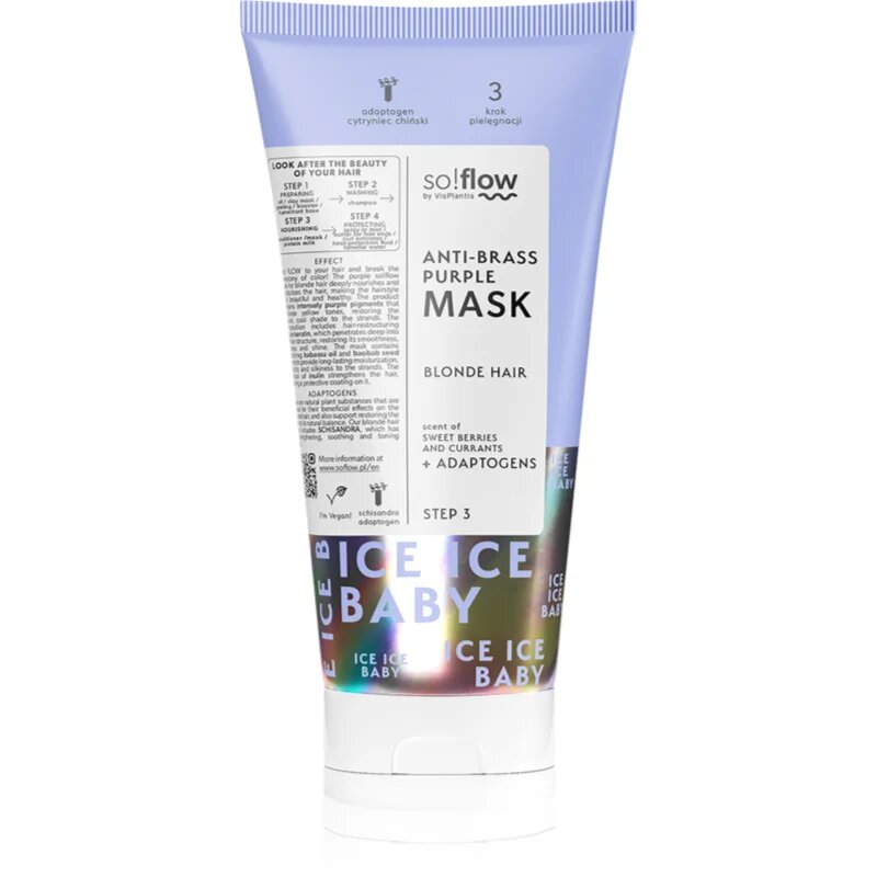 so!flow Cooling Mask Blonde Hair маска за коса неутрализиращ жълтеникавите оттенъци 200 мл.