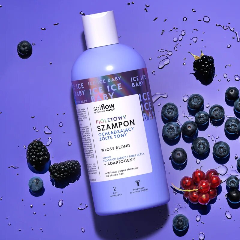so!flow Cooling Shampoo Blonde Hair лилав шампоан неутрализиращ жълтеникавите оттенъци 300 мл.